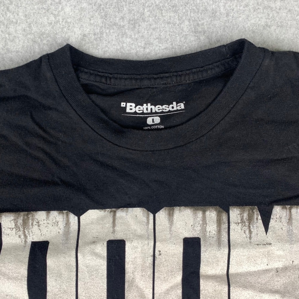 Bethesda Doom Eternal T-Shirt Mens Large Black Graphic Video Game Tee - Picture 2 of 7
